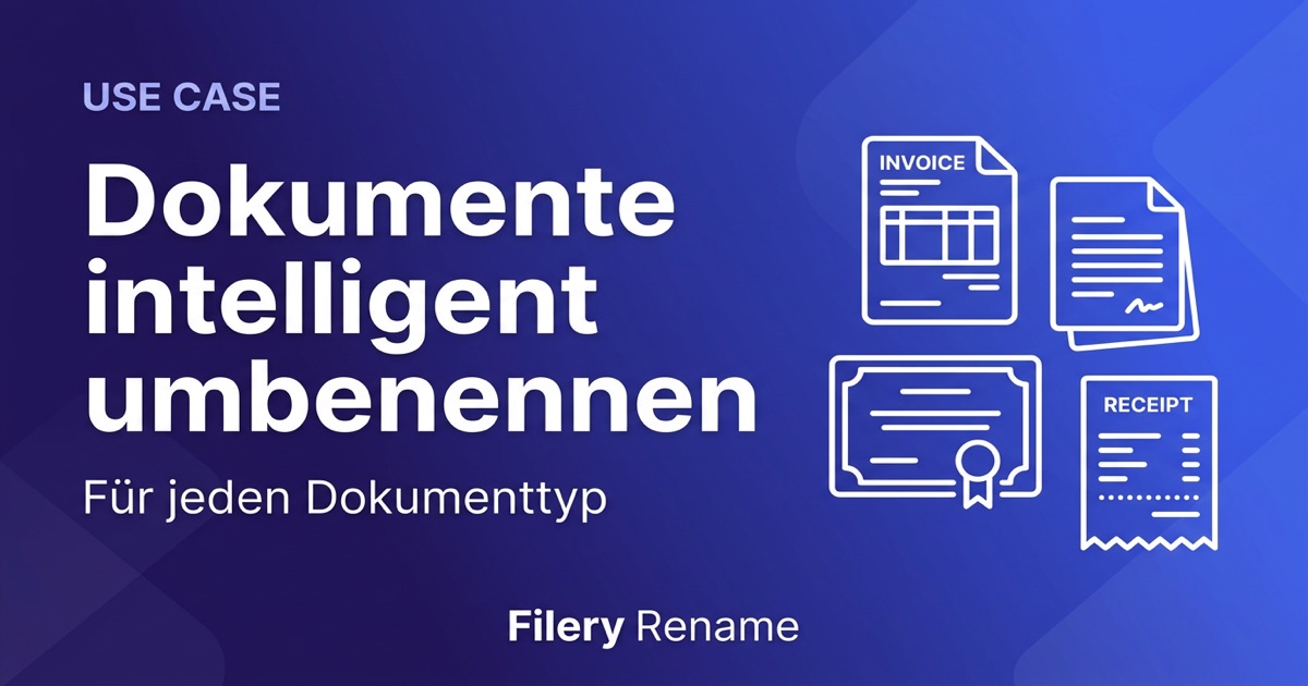 Filery Rename – PDFs benennen sich von selbst