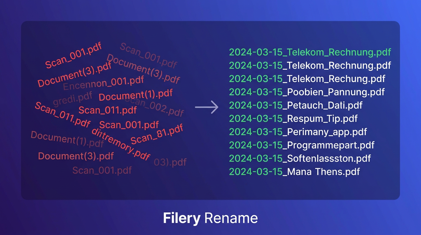 Organize old documents retroactively | Filery Rename